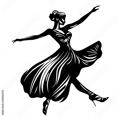 Ballroom Dance Poses in Silhouette: Artistic Depictions of Movement and Elegance