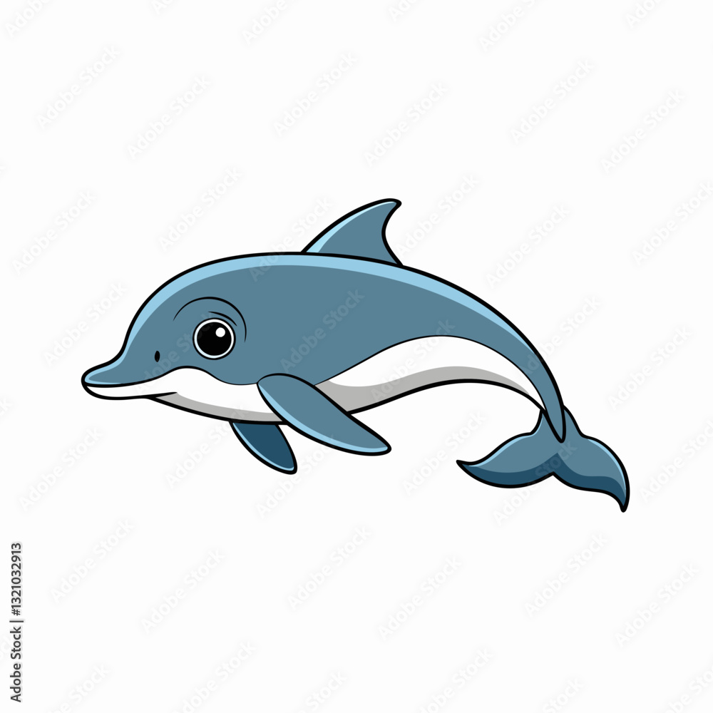 Fototapeta premium vaquita cartoon isolated on white