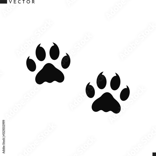 Panther paw prints 