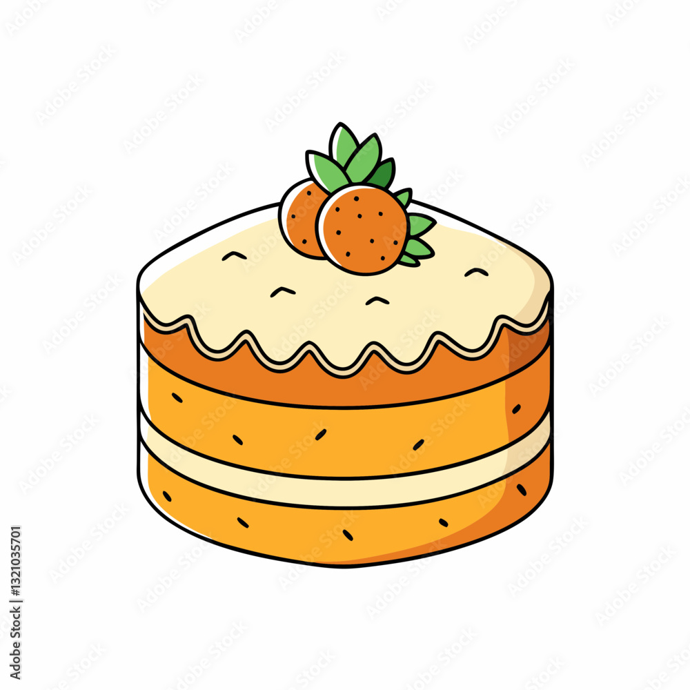 vector illustration of a cake vector illustration of a cake
