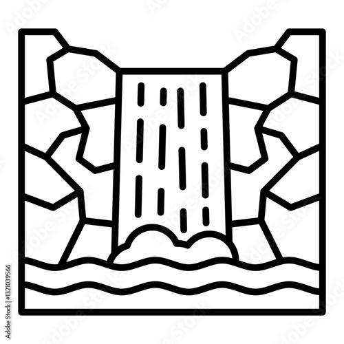 Waterfall Icon