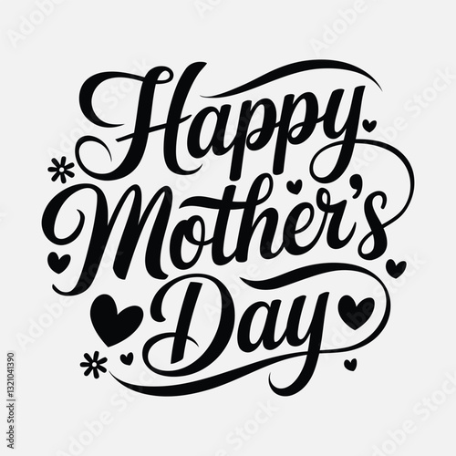 Happy mother's day Typography Design