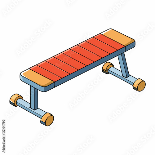 hyperextension bench on white