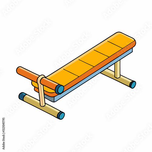 hyperextension bench on white