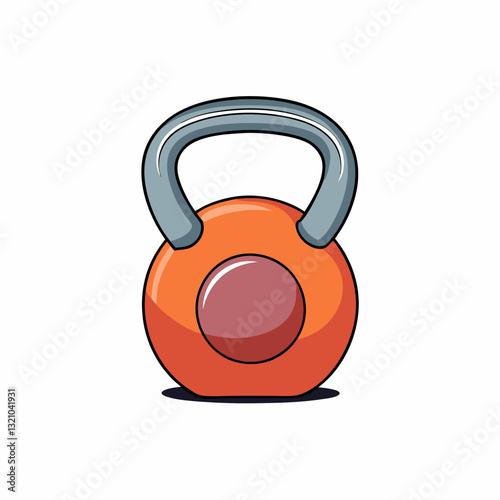 kettlebells on white