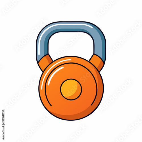 kettlebells on white