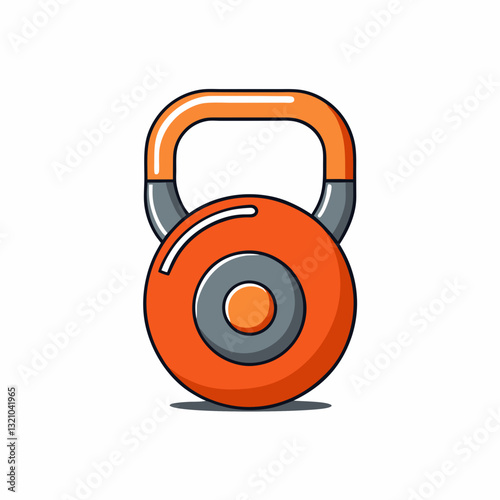 kettlebells on white