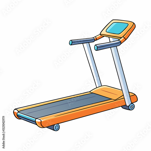 treadmill vector illustration