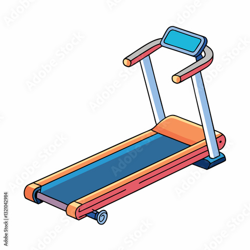 treadmill vector illustration