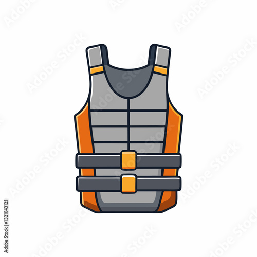 weighted vest vector illustration