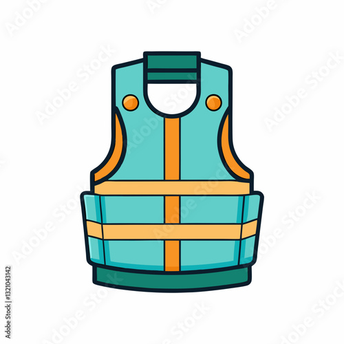 weighted vest vector illustration