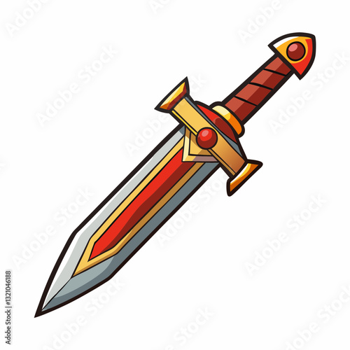 knife on white background