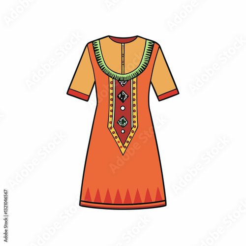 red dress on a mannequin