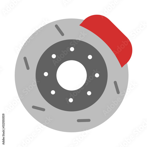 Brake Disc flat icon