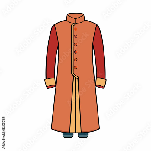 female mannequin dressed in a red coat