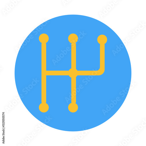 Gearbox flat icon