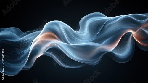 Abstract flowing waves
