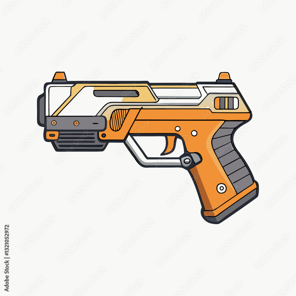 toy gun isolated toy gun isolated