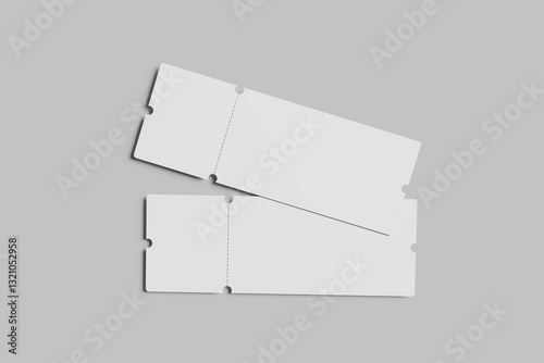 TICKET MOCKUP BLANK BACKGROUND