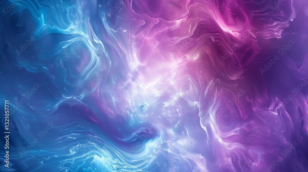 Fototapeta premium Abstract background with swirling, flowing, and transparent lines of purple, pink, and blue.