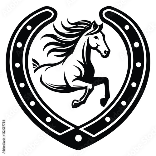 Horse Racing vector illustration, Equestrian design, horseman clipart Design

