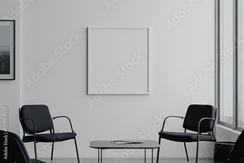 Minimalist Waiting Room Mockup