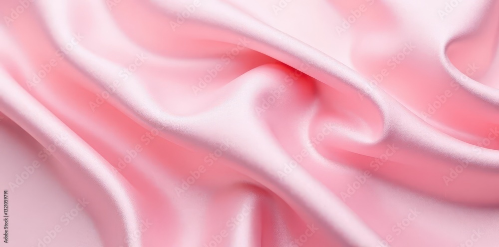 Obraz premium Soft pink satin, subtle texture Luxurious pastel rose fabric , background, backdrop