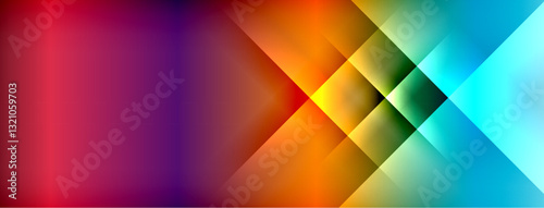 Colorful gradient with lines made of shadow and light. Creative background