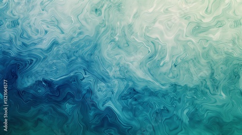 Abstract background with marbled blue and white liquid swirls.