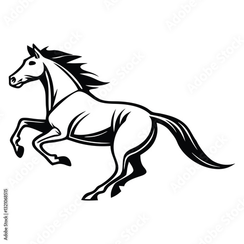 Horse Racing vector illustration, Equestrian design, jockey horse clipart Design