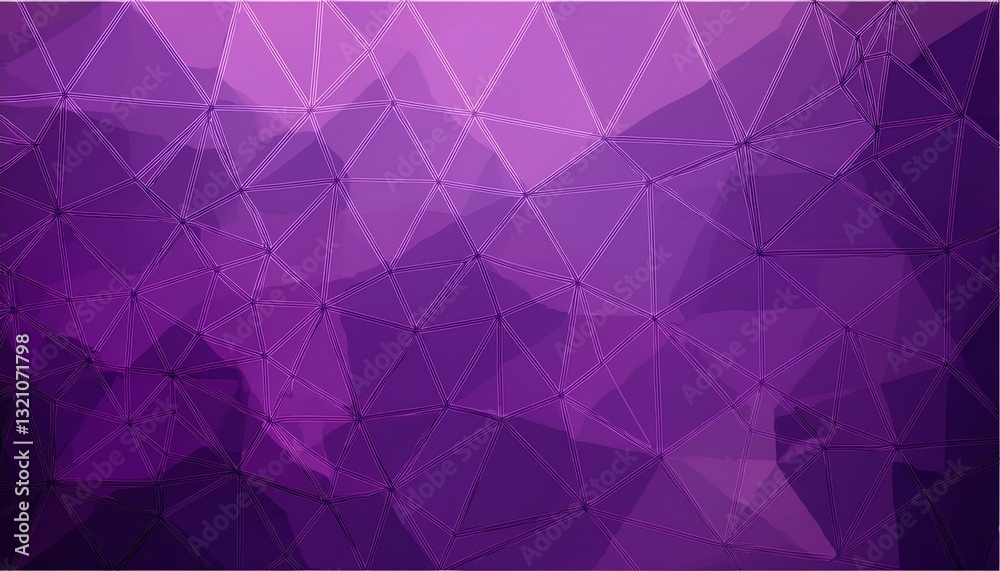 Obraz premium Modern dark purple vector abstract polygonal pattern featuring a textured surface with raised triangular pyramids. Geometric and visually intriguing