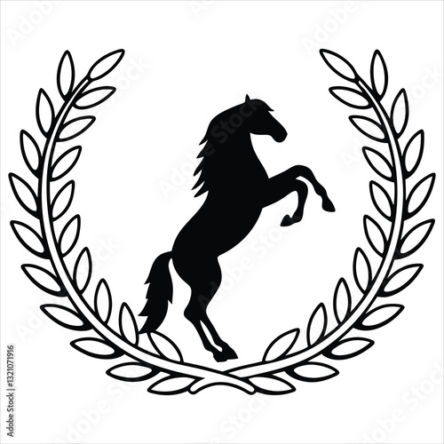 Equestrian Horseman Clipart and Dynamic Horse Racing Illustration