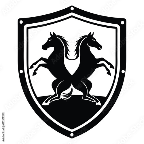 Equestrian Horseman Clipart and Dynamic Horse Racing Illustration