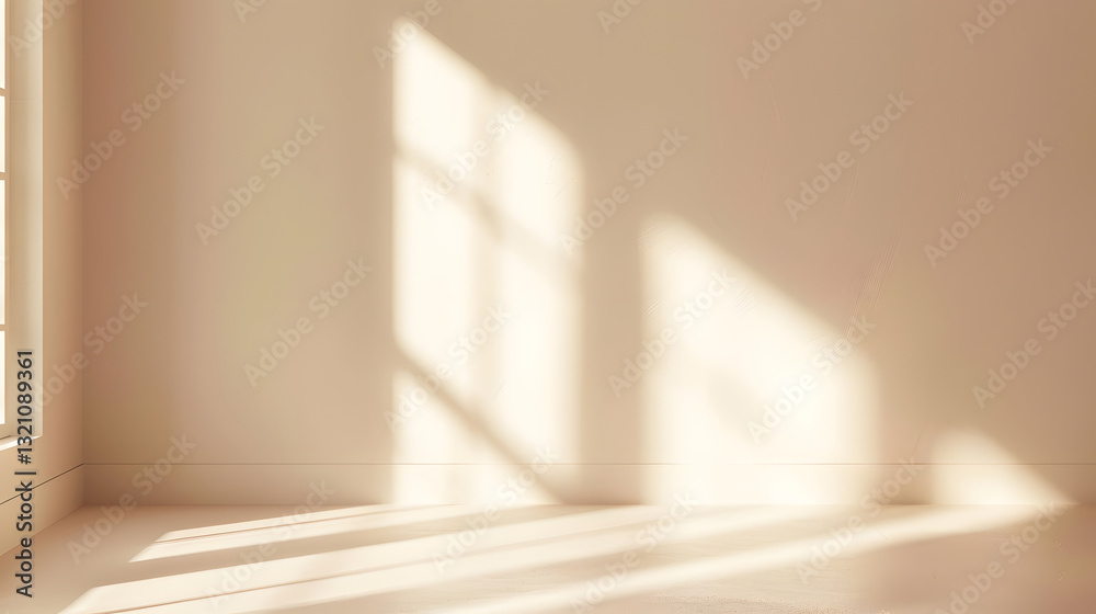 Fototapeta premium Beige wall background