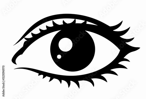 Elevate your visual storytelling with this detailed eye vector art, perfect for projects related to beauty, cosmetics, health, and creative expression. A captivating design element.

