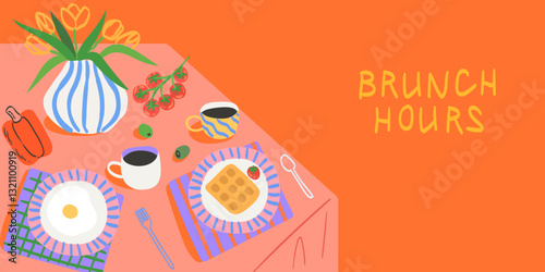 Morning breakfast food menu design. Business breakfast and brunch dishes collection for posters, cafe or restaurant menu. Vintage hand drawn doodle sketch vector illustration. Engraved line ink style.
