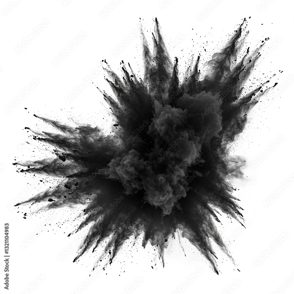 explosion on white background explosion on white background