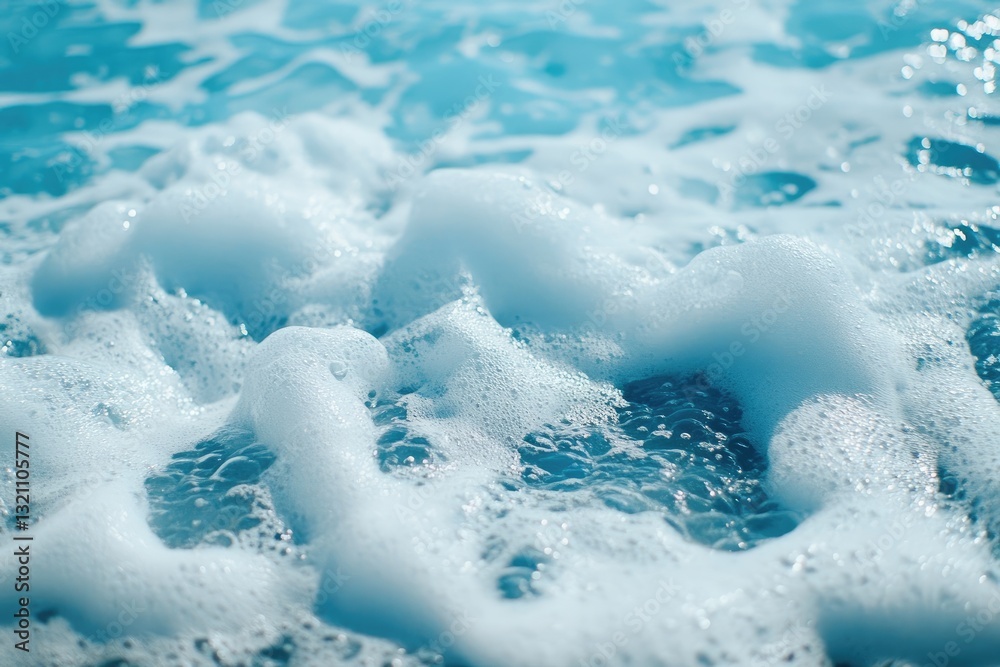 Ocean foam close-up Ocean foam close-up