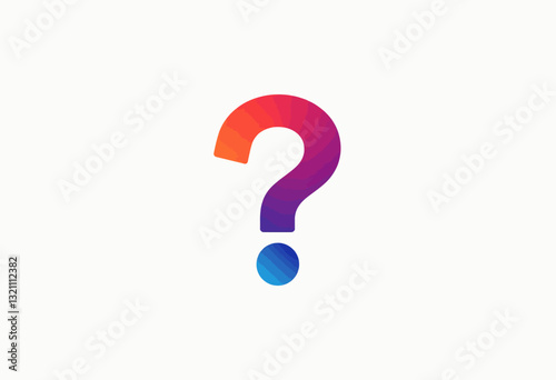 Questions in Color: A Bold Question Mark Image with a Vibrant Palette - Use it to emphasize themes of curiosity, learning, and the journey to find answers in creative projects.

