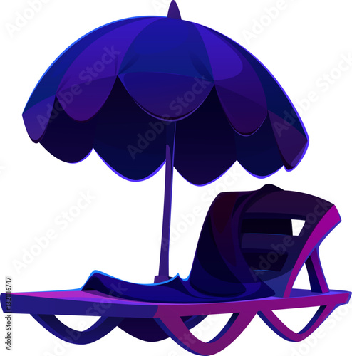 Sunbed with Umbrella