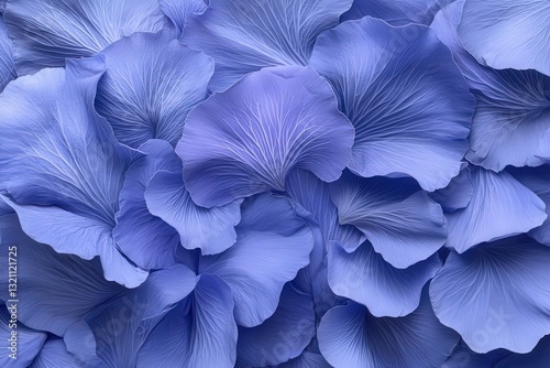 Pale Blue Flower Petals Close-Up Texture Background