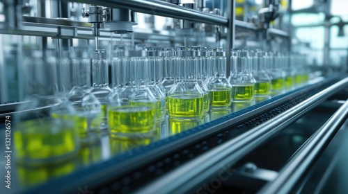 A high-tech monitoring system tracking chemical reactions in real time.