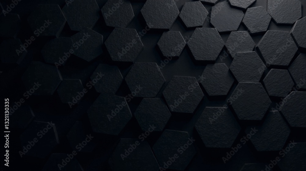Abstract Dark Hexagon Pattern Background Texture A Seamless Design Featuring Numerous Interlocking Hexagonal Shapes Abstract Dark Hexagon Pattern Background Texture A Seamless Design Featuring Numerous Interlocking Hexagonal Shapes