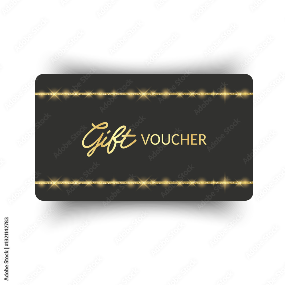 Gift vouchers with ribbons. Elegant template for a festive gift card, coupon and certificate. Discount Coupon Template Vector Illustration