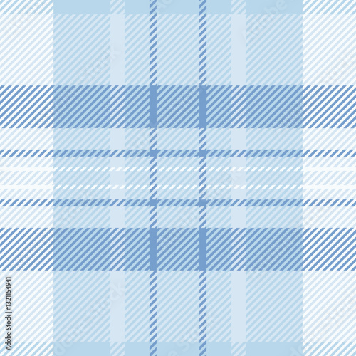 Serene blue and white plaid pattern.  Ideal for textile design, website backgrounds, or stationery.  Subtle texture and calming color palette evoke feelings of peace and tranquility.