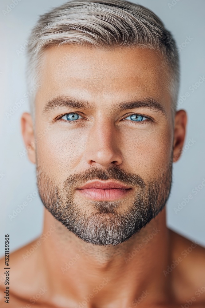 The Charisma of a Silver Fox: Captivating portrait of a handsome man with striking silver hair and piercing blue eyes, exuding confidence and charm. His gaze, a promise of experience and wisdom. The Charisma of a Silver Fox: Captivating portrait of a handsome man with striking silver hair and piercing blue eyes, exuding confidence and charm. His gaze, a promise of experience and wisdom.