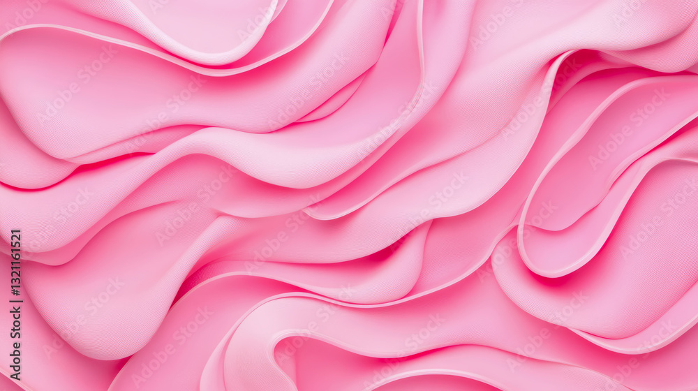 Obraz premium Conceptual Fluidity: Pale Pink Swirls for Soothing Generative Art