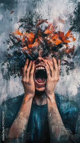 Emotional Distress: A Modern Expression of Inner Turmoil photo