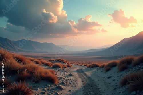 Empty landscape with no discernible features or life, hollowness, bleakness