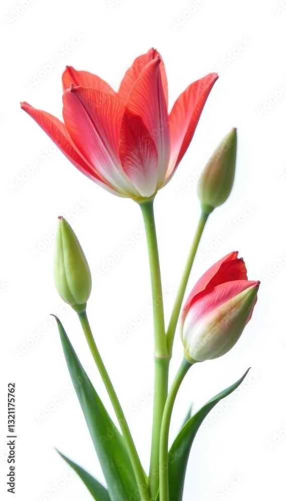 Eustoma branches against a pure white background, white, background Eustoma branches against a pure white background, white, background